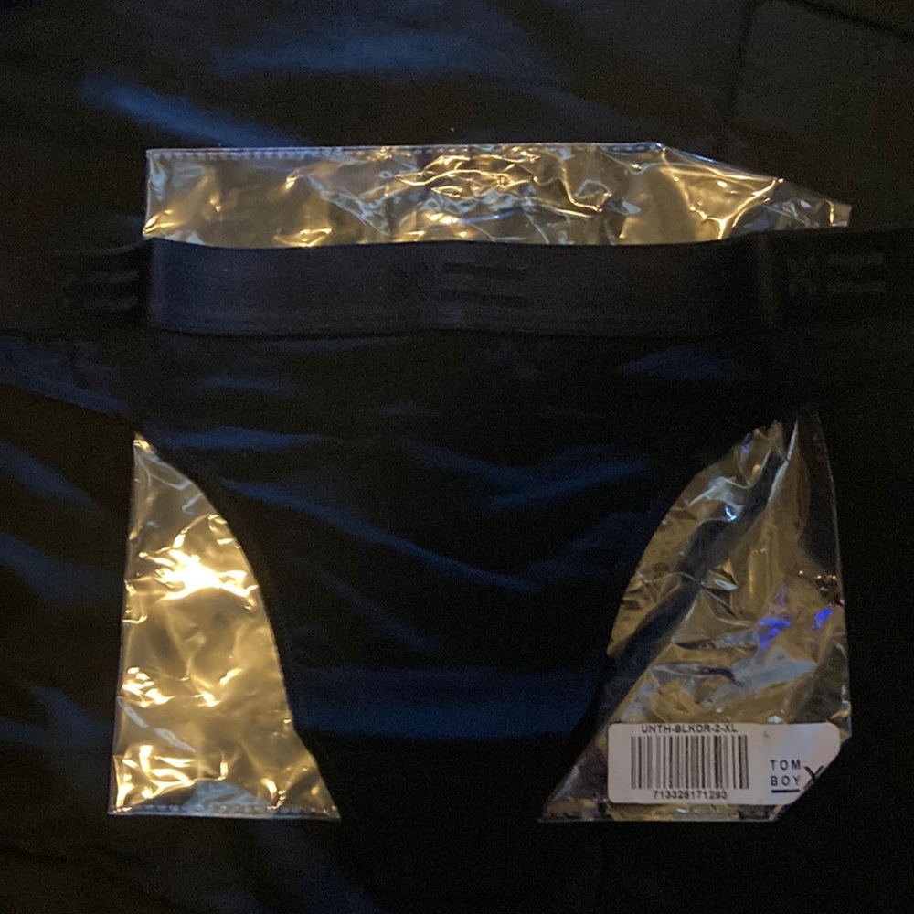 Tomboy brand modal black thong